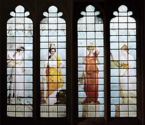 Four of the Seven Cardinal Virtues (detail) by Thomas Jervais